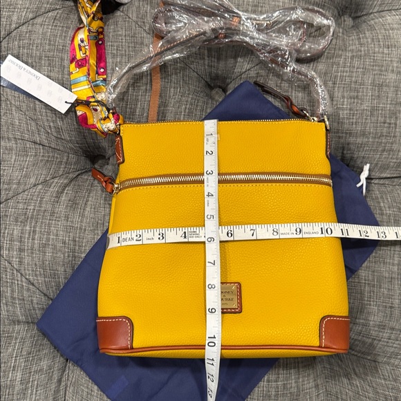 Dooney & Bourke Pebble Grain Mustard Leather Bag Crossbody NWT - Picture 17 of 17